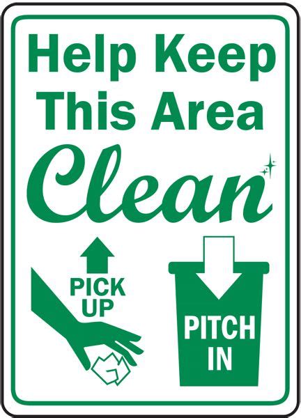 Help Keep This Area Clean Sign Cleaning Painted Walls Cleaning Hacks