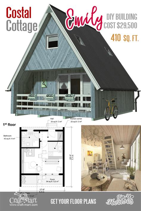A Frame Tiny House Plans Cute Cottages Container Homes Craft Mart