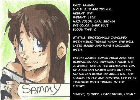 Sammy Character Sheet By Sammeezilla On Deviantart