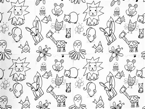 Cute Animal Drawing Wallpapers Wallpaper Cave