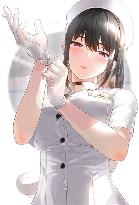 Online Crop Hd Wallpaper Anime Anime Girls Original Characters Nurse Outfit Artwork