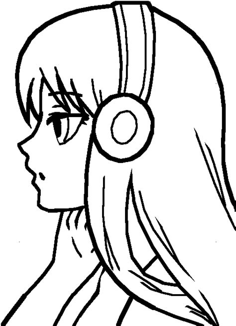 Download Girl Base Simple Easy Anime Drawings Png Image