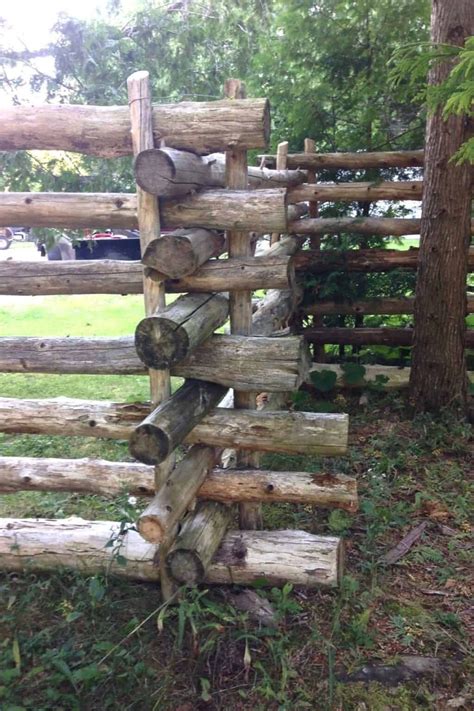 How To Build A Rail Fence Cathys Gluten Free Log Fence Rustic Fence