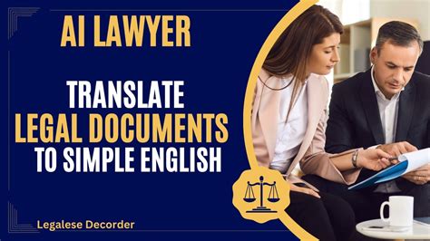 Simplify Legal Documents And Jargons To Plain English Legalese Decoder