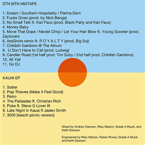 Childish Gambino Kauai Release Date Cover Art Tracklist Ep Stream Hiphopdx