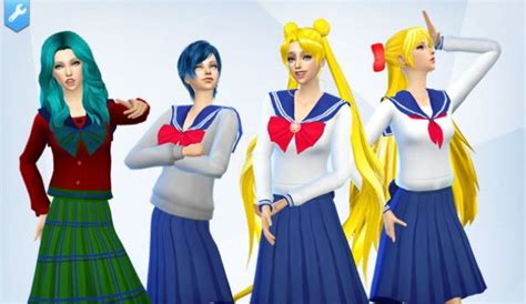 School Uniforms At Silvermoon Sims Via Sims 4 Updates Sims 4 Sailor