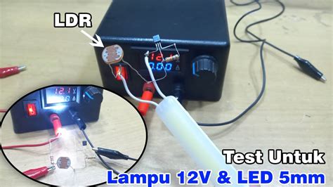 Cara Membuat Sensor Cahaya Ldr Dengan Transistor Bc547 Youtube