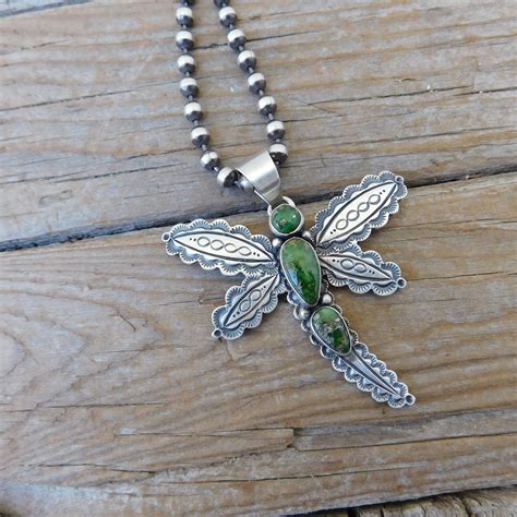 On Sale Beautiful Turquoise Dragonfly Pendant Handmade And Etsy