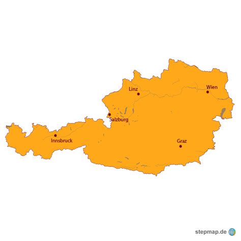 Stepmap Austria Landkarte Für Österreich