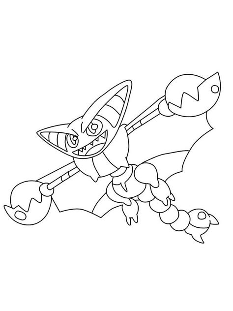 Gliscor Pokemon Coloring Pages Free Printable