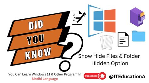 How To Hideunhide Files Folders And Drives In Windows 11 Show