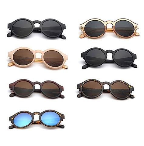 Streetwear Vintage Retro Round Colored Lens Sunglasses Rebelsmarket