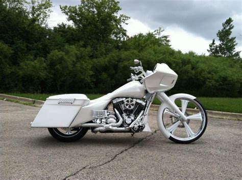 Harley Davidson Custom White Roadglide For Sale On 2040 Motos