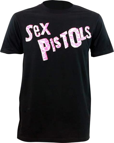sex pistols men s multi logo t shirt black black xxl uk clothing