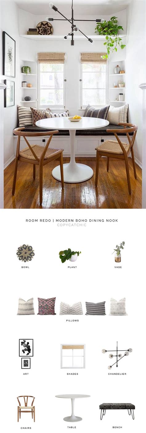 Room Redo Modern Boho Dining Nook Copycatchic Living Room Decor