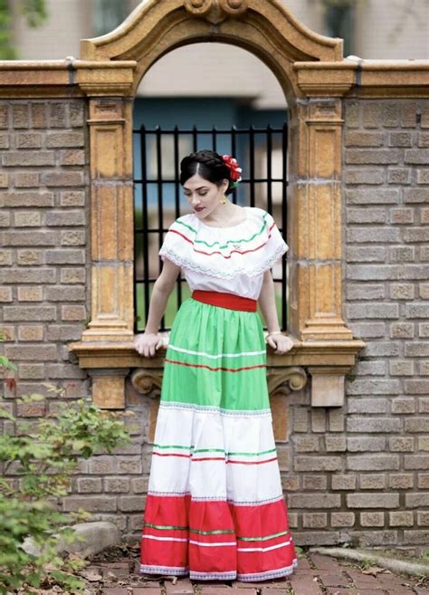 Womens One Size Fits Most Top And Skirt Dress Mexican