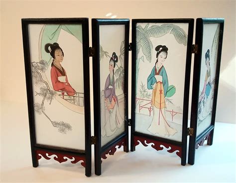 Miniature Folding Oriental Screen By Artisticform On Etsy