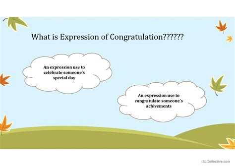 Expression Of Congratulation English Esl Powerpoints