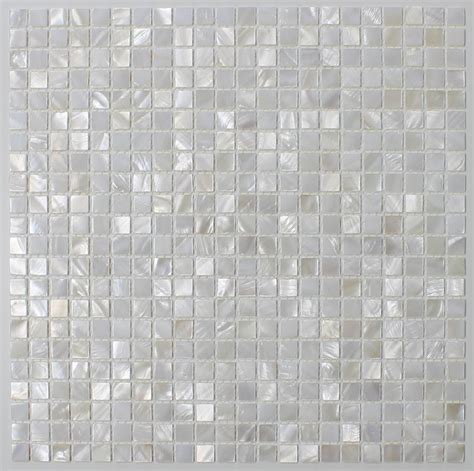 Mother Of Pearl Oyster White Mini Square Mosaic Tiles Rocky Point