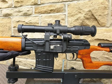 Spring Svd Dragunov Scoped And Real Wood Spring Rifles Airsoft