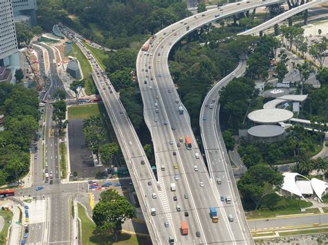 Free Images Architecture Road Traffic View City Overpass Drive