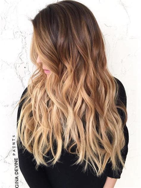 Blonde curly hair dye on dark brown hairstyle. The 50 Sizzling Ombre Hair Color Solutions for Blond ...
