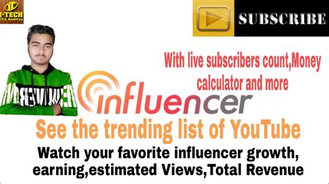 Watch Any Youtube Channel Statusearningviews Live Subscribers Count
