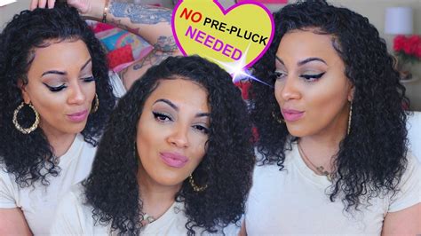 no pre plucking hairline required easy 360 lace frontal wig youtube