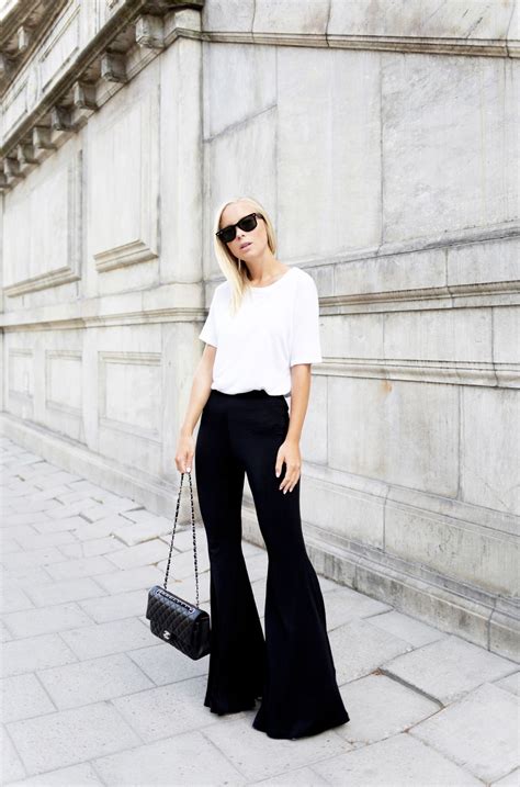 Https://techalive.net/outfit/black Flared Pants Outfit Ideas