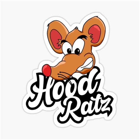 Hood Rats Cool Street Art Design For Rat Lovers Sticker For Sale By Hood Ratz Redbubble