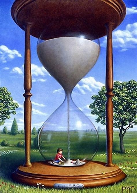 Blake Flynn Season Of Life Spring Surreal Art Hourglass Surrealism