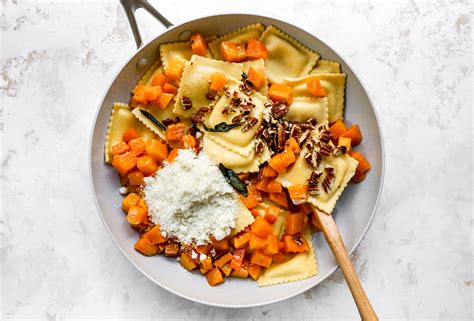 Brown Butter Ravioli With Butternut Squash Two Peas Their Pod