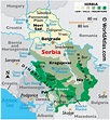 karta serbien Serbia britannica geography - Europa Karta
