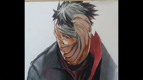 Drawing Uchiha Obito Tobi Naruto Shippudden Youtube