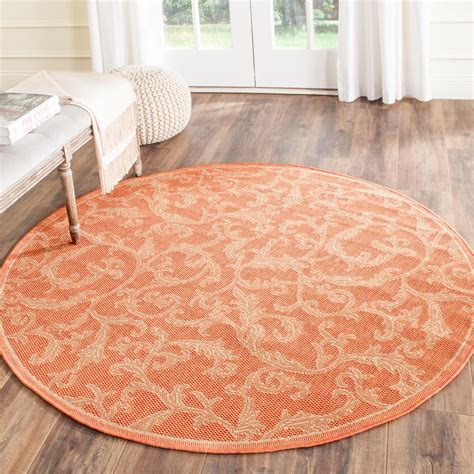 Rug warehouse rugs uk orange area rug rugs terracotta contemporary decor classic rugs decor tufted decorative plates rugs terracotta round tableware decor modern rugs circle rug. Safavieh Courtyard Terracotta/Natural 5 ft. 3 in. x 5 ft ...