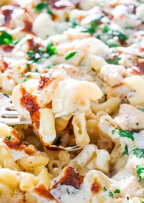 Easy Chicken Alfredo Pasta Bake Jo Cooks Easy Chicken Alfredo Pasta