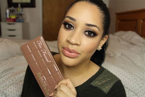 Makeup Tutorial Too Faced Semi Sweet Chocolate Bar Palette Vinyl Blush