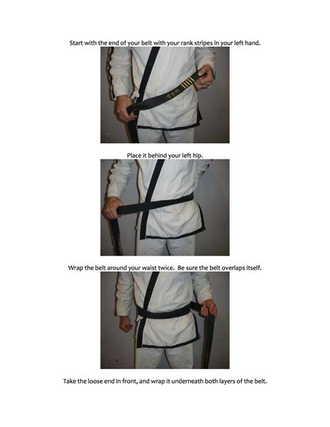 How To Tie Taekwondo Belts Step By Step