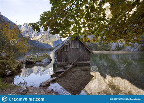 Boathouse At Obersee Royalty Free Stock Image 41466910