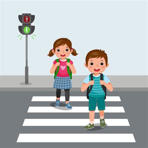 Crossing The Road Clipart