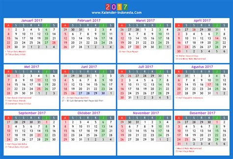 Support english, traditional chinese and simplified chinese. Kumpulan Kalender 2017 Beserta Hari Libur Nasionalnya ...