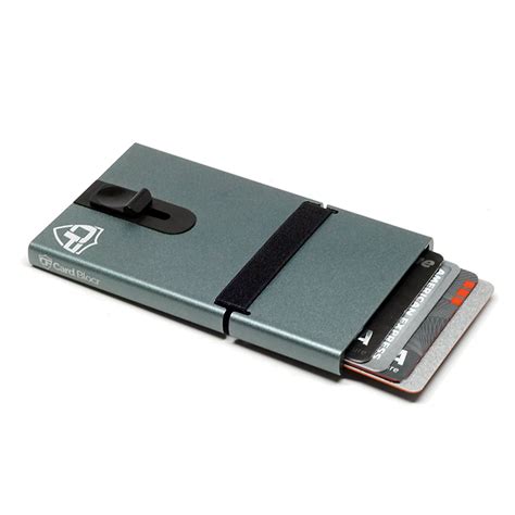 Card Blocr Metal Credit Card Holder Titanium Slide Wallet Rfid Wallet