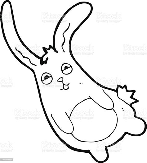 Funny Cartoon Rabbit Stock Illustration Download Image Now Bizarre