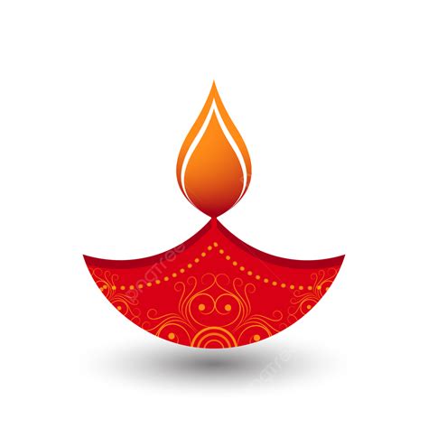 Diwali Diya Vector Art Png Diwali Diya Clipart Red Illustration