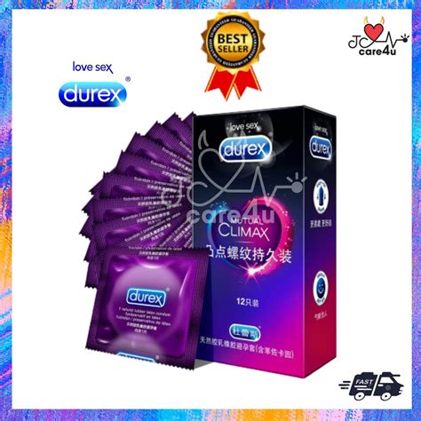 Durex Mutual Climate Safe Delay Ribbed Dotted Condom Ultra 12 Pcs