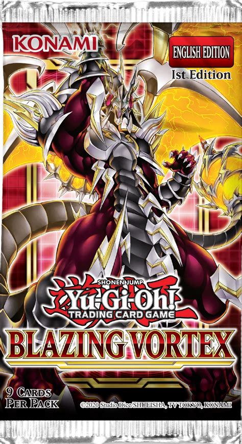 Blazing Vortex 1st Edition Booster Pack Yu Gi Oh Sealed Products