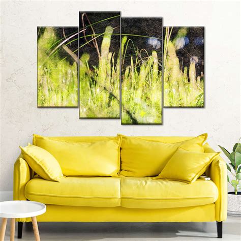 Realistic Grass Wall Art Painting