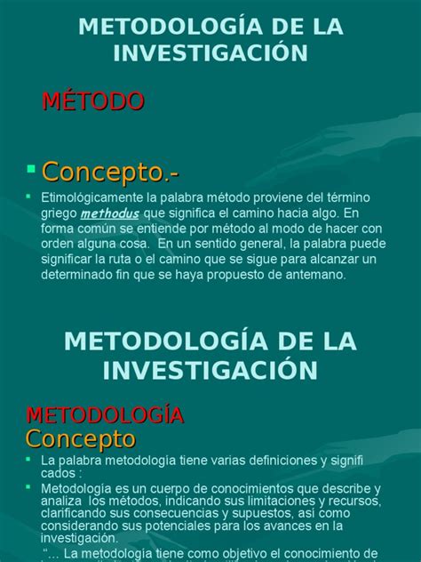 MetodologÍa De La Investigacion