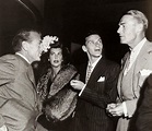Gary Cooper and wife Veronica Cooper with Frank Sinatra & Randolph ...