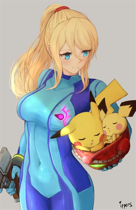 Pikachu Samus Aran And Pichu Pokemon And More Drawn By Ippers